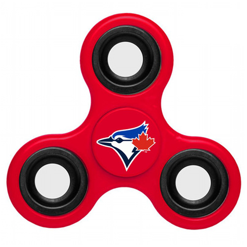 MLB Toronto Blue Jays 3 Way Fidget Spinner A37 - Red - Click Image to Close